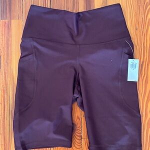 Old Navy Women's High-Waisted Dark Purple Bike Shorts